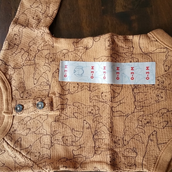 Old Navy brown onesie - Picture 3 of 3